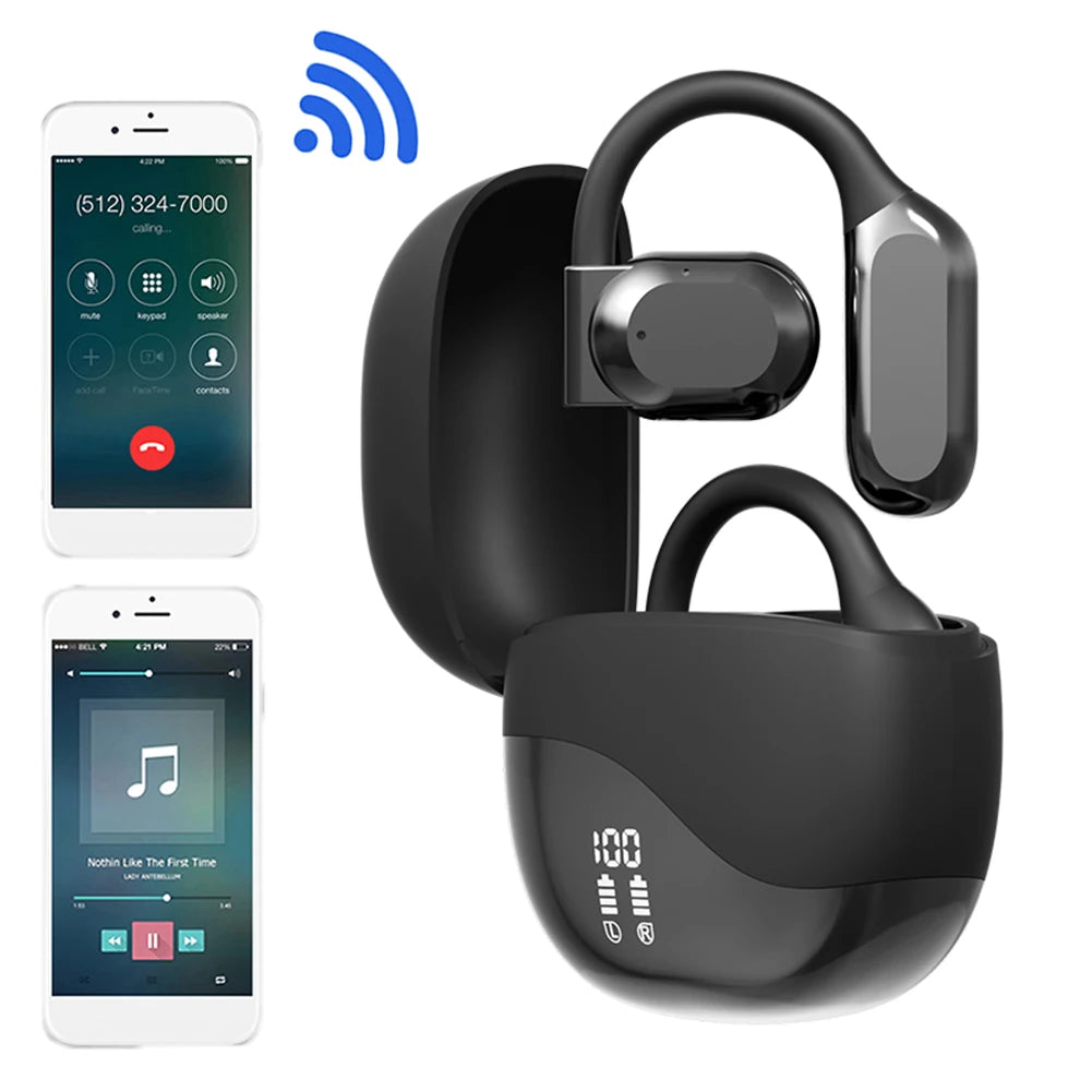 AI Translator Earbuds Bluetooth Real Time translators headphones Two-Way instant voice Translator Ear Hook for Business Travel