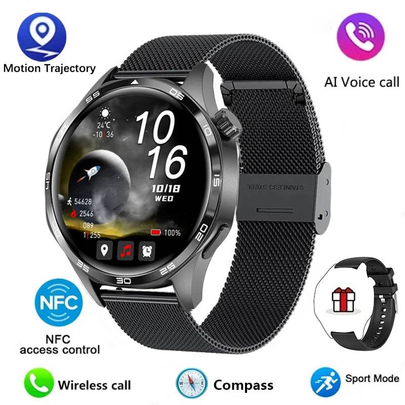 Watch GT5 PRO Smartwatch GPS Motion Trajectory HD Screen Bluetooth Call NFC Men Smart Watch Outdoor Sports Watches Men 2024 New - findify 2025