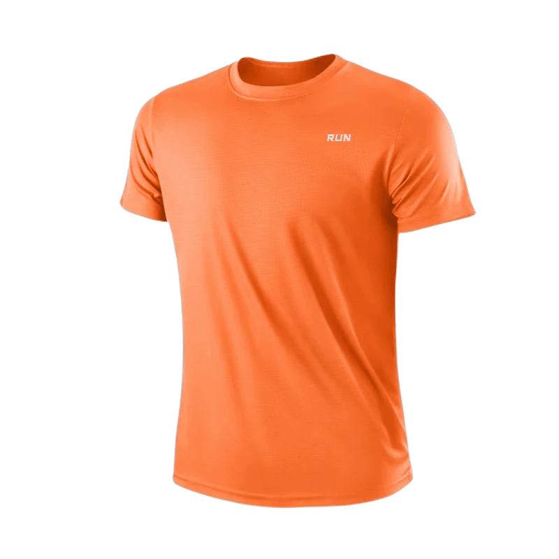 Men's Quick Dry Short Sleeve Gym Running Moisture Wicking Round Neck T-Shirt Training Exercise Gym Sport Shirt Tops Lightweight - findify 2025