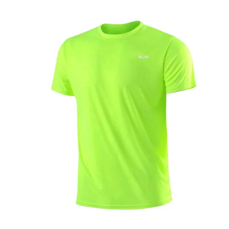 Men's Quick Dry Short Sleeve Gym Running Moisture Wicking Round Neck T-Shirt Training Exercise Gym Sport Shirt Tops Lightweight - findify 2025