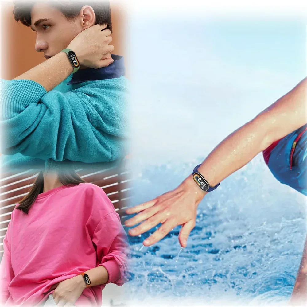 Sport Silicone Strap for Xiaomi Mi Band 9 NFC Replacement Bracelet Belt for Xiaomi Mi Band 8/9 Wriststrap Smartwatch Accessories
