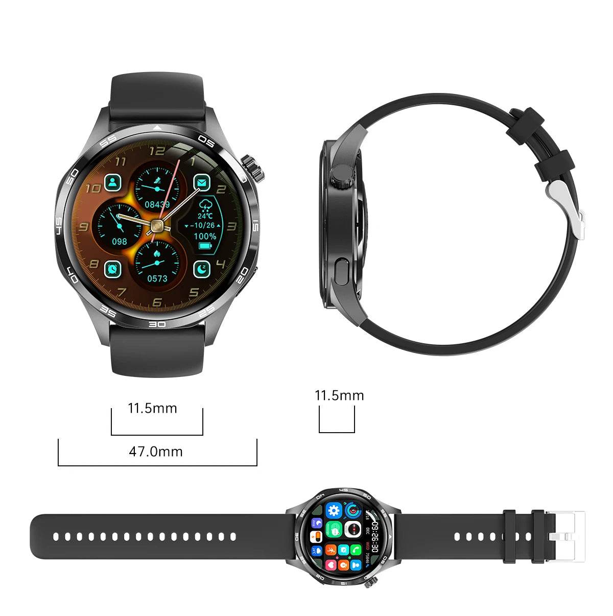 Watch GT5 PRO Smartwatch GPS Motion Trajectory HD Screen Bluetooth Call NFC Men Smart Watch Outdoor Sports Watches Men 2024 New - findify 2025