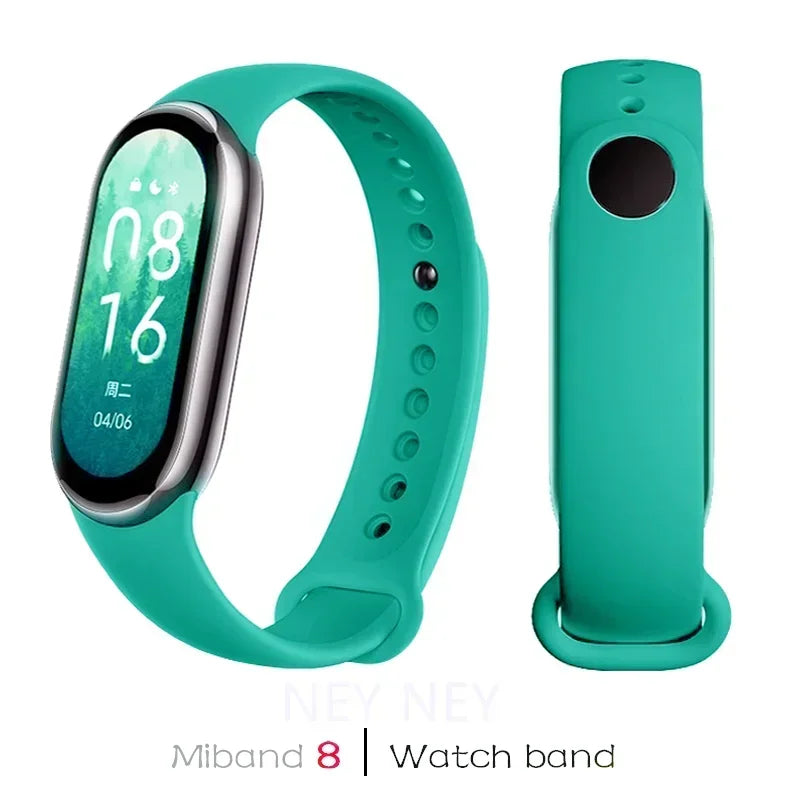 Sport Silicone Strap for Xiaomi Mi Band 9 NFC Replacement Bracelet Belt for Xiaomi Mi Band 8/9 Wriststrap Smartwatch Accessories