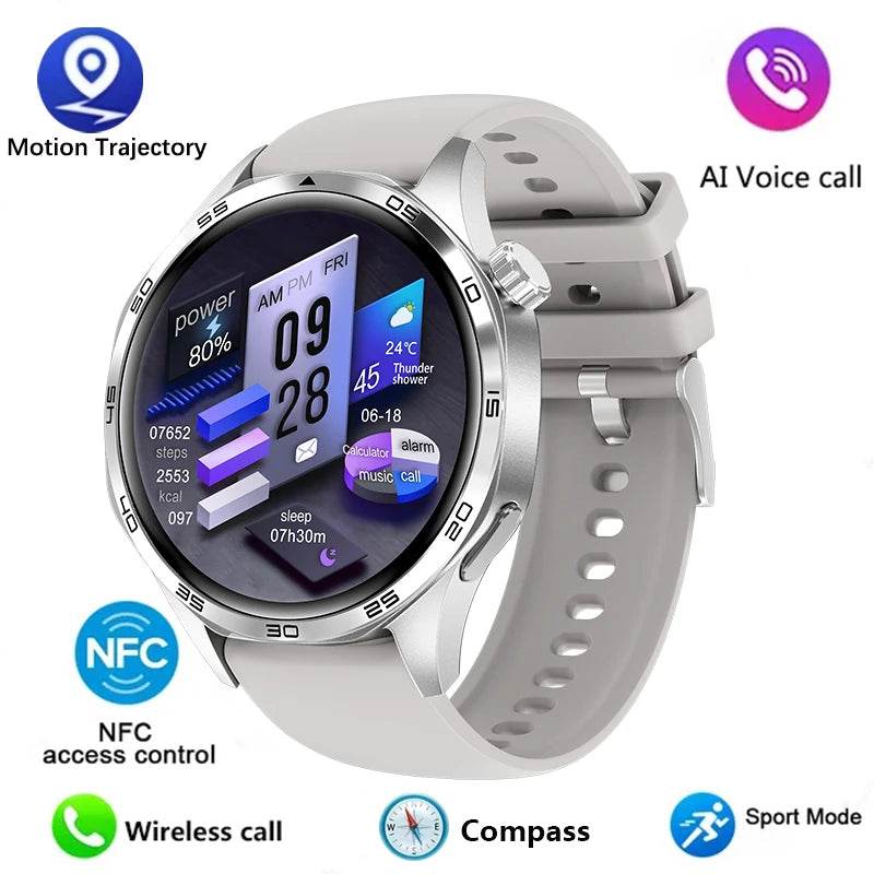 Watch GT5 PRO Smartwatch GPS Motion Trajectory HD Screen Bluetooth Call NFC Men Smart Watch Outdoor Sports Watches Men 2024 New - findify 2025