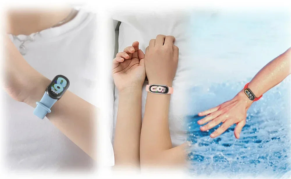 Sport Silicone Strap for Xiaomi Mi Band 9 NFC Replacement Bracelet Belt for Xiaomi Mi Band 8/9 Wriststrap Smartwatch Accessories