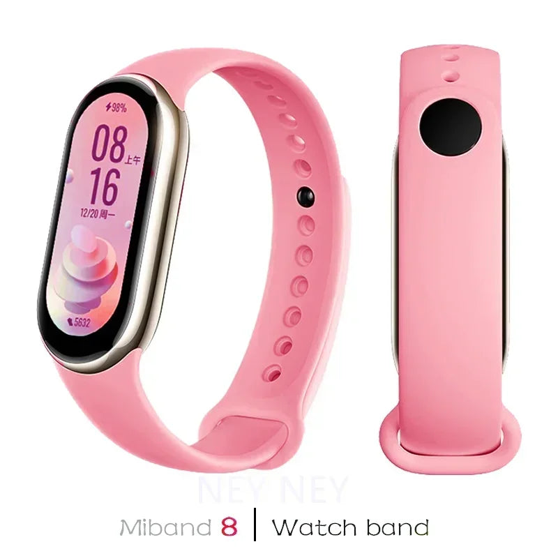 Sport Silicone Strap for Xiaomi Mi Band 9 NFC Replacement Bracelet Belt for Xiaomi Mi Band 8/9 Wriststrap Smartwatch Accessories