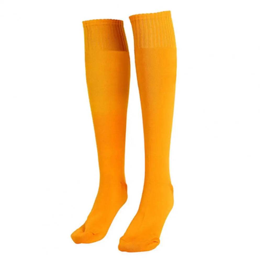 1 Pair Football Sports Socks Long Knee polyseter Solid Color Legging Football Stockings Soccer Baseball Ankle Socks - findify 2025