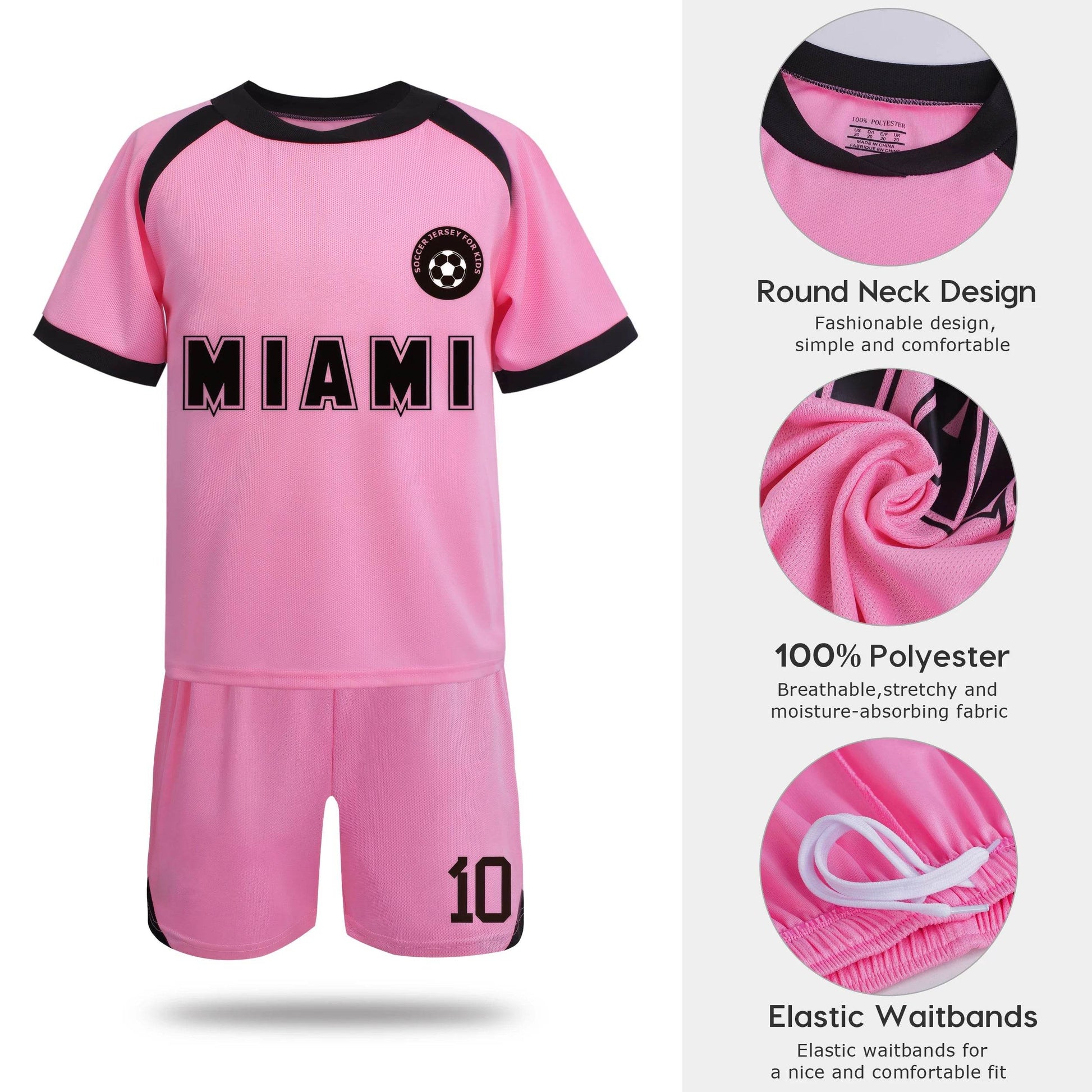 Children's football jersey sports training suit men's and women's 3-piece set loose jersey shorts with stockings - findify 2025