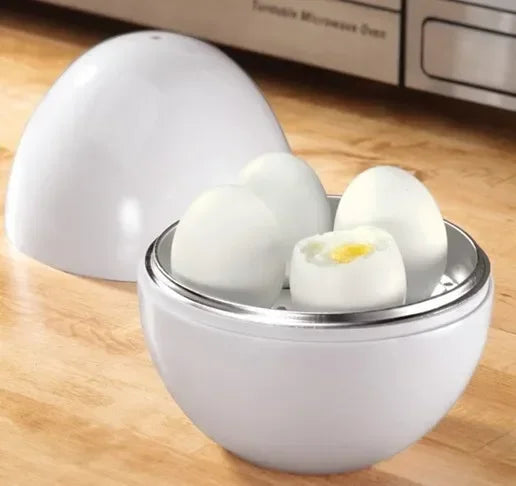 Capacity For 4 Eggs Microwave Egg Steamer Boiler Cooker