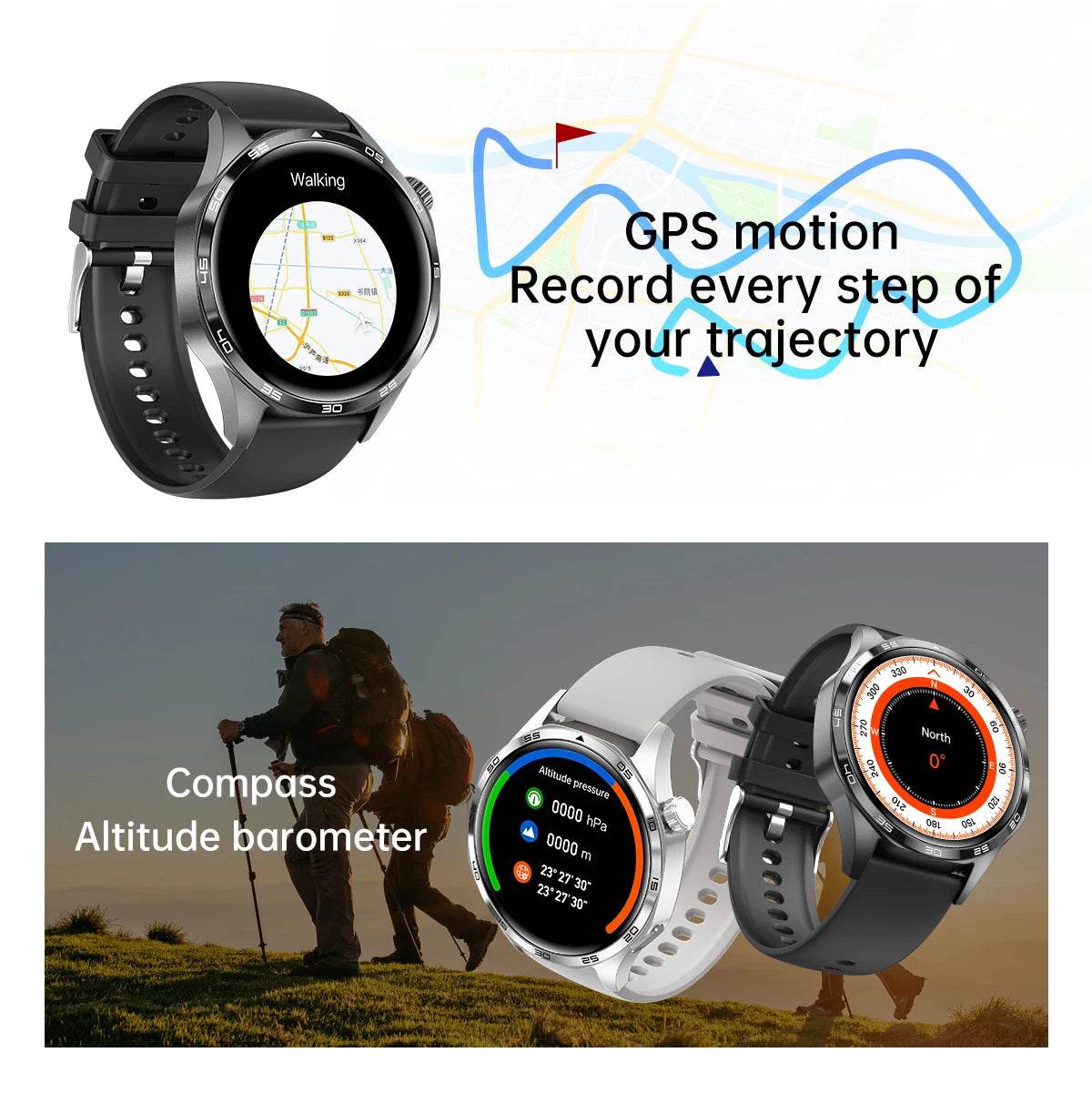Watch GT5 PRO Smartwatch GPS Motion Trajectory HD Screen Bluetooth Call NFC Men Smart Watch Outdoor Sports Watches Men 2024 New - findify 2025