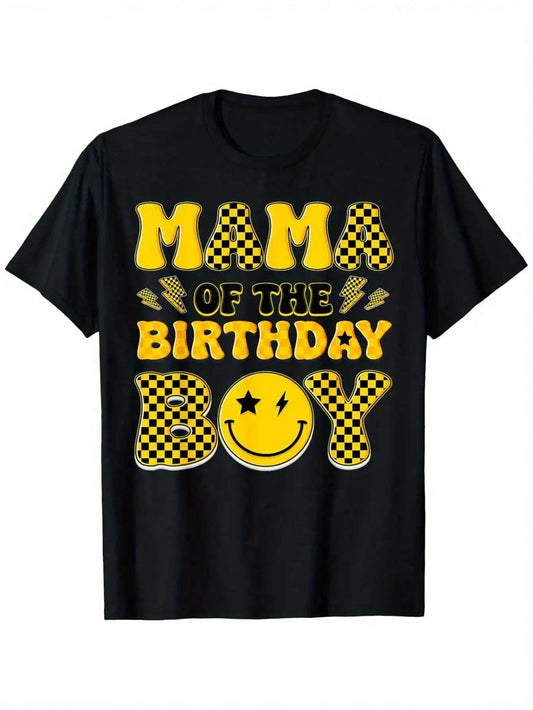 Mom And Dad Mama Birthday Boy One Happy Dude Family Party T-Shirt, 100% Cotton Football teammate Buddy Brother Dude T-shirts for - findify 2025