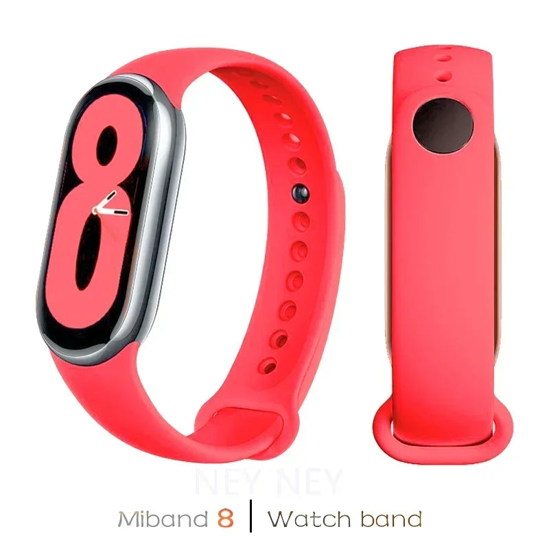 Sport Silicone Strap for Xiaomi Mi Band 9 NFC Replacement Bracelet Belt for Xiaomi Mi Band 8/9 Wriststrap Smartwatch Accessories