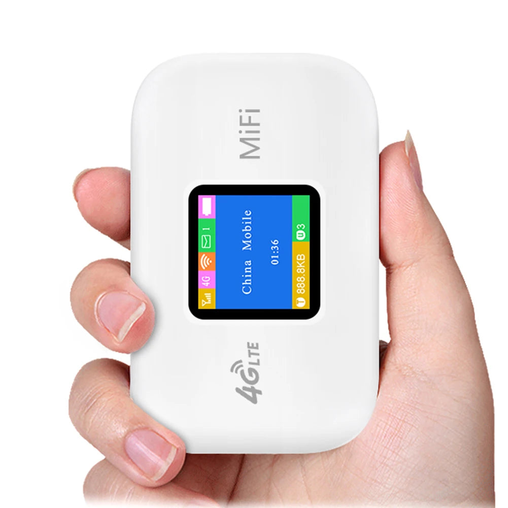 4G Pocket Wireless WiFi Router Portable Mobile WiFi Hotspot CAT4 150Mbps WiFi Mobile Router 2600mAh with SIM Card Slot