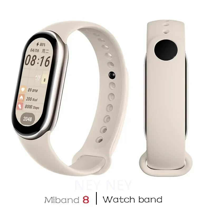 Sport Silicone Strap for Xiaomi Mi Band 9 NFC Replacement Bracelet Belt for Xiaomi Mi Band 8/9 Wriststrap Smartwatch Accessories