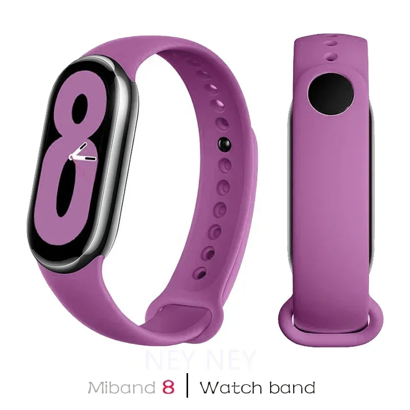 Sport Silicone Strap for Xiaomi Mi Band 9 NFC Replacement Bracelet Belt for Xiaomi Mi Band 8/9 Wriststrap Smartwatch Accessories