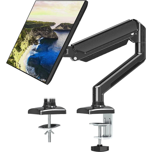 Single Monitor Stand Swivel Monitor Bracket Free Adjustable Expandable Display Bracket Holds 4.9 To 19.8lbs for Home Office