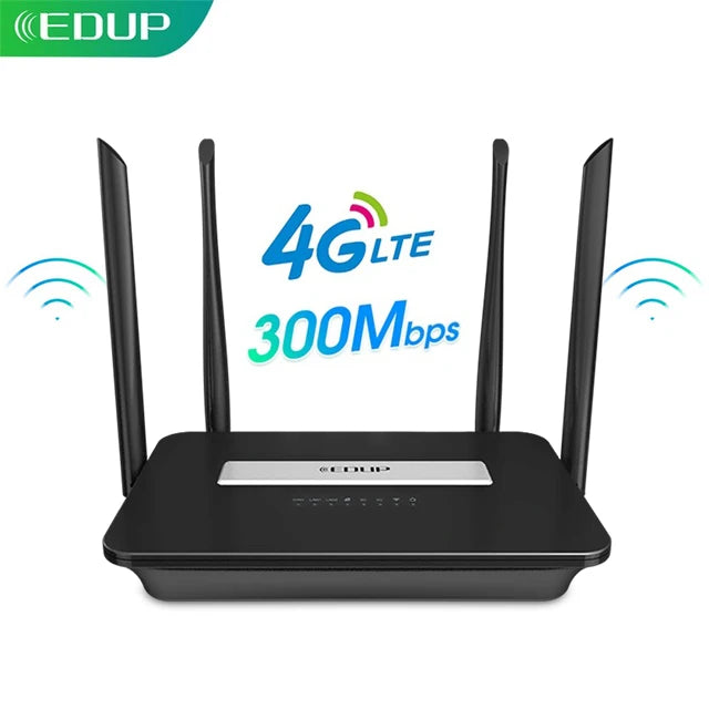 EDUP 4G LTE Router 1200Mbps or 300Mbps Home Hotspot 4G WiFi Router RJ45 WAN LAN WiFi Modem 3G/4G Wireless CPE With SIM Card slot