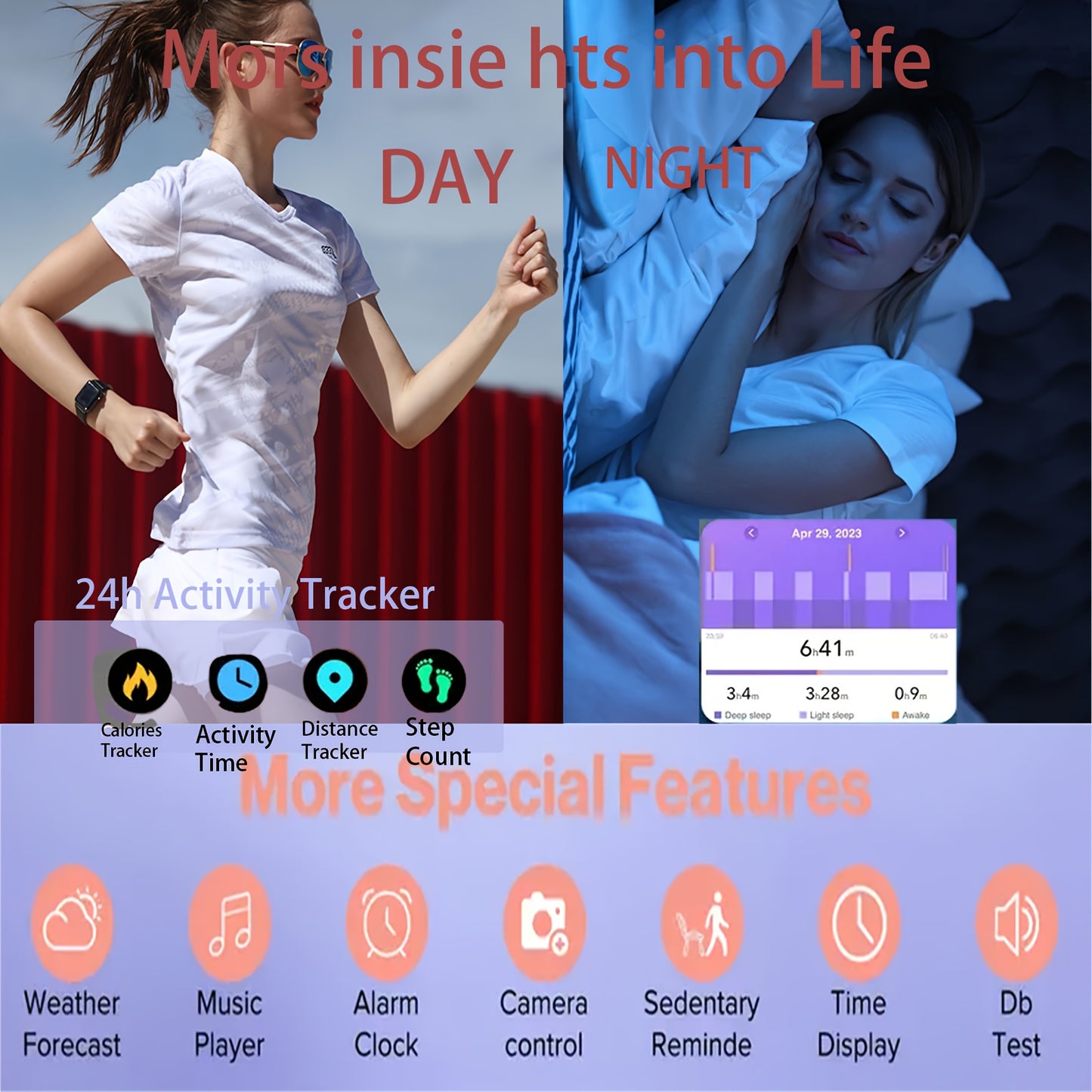 Smart Watch, 2.01'' Full Touch Screen Display With Message, Answer Make Call Smartwatch, Sports Pedometer, Information Alerts, For IPhone/Android Phones, Smartbands Fitness Watch For Women/Men Friend Gift, Birthday Gift
