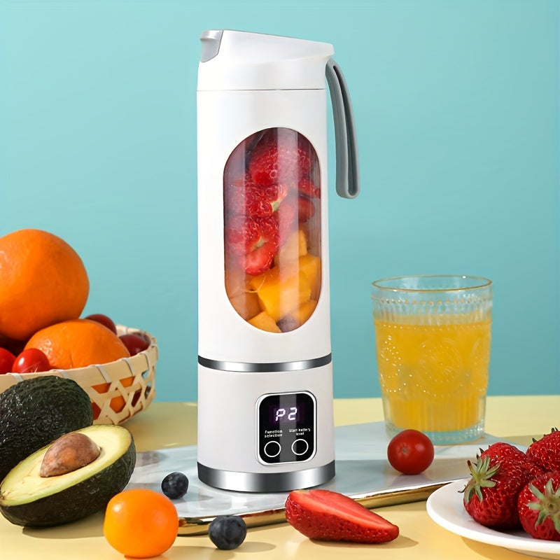 1500mAh Cord Travel Mini Juicer - Portable Citrus Juicers for Shakes and Smoothies - High-Speed Blender with 50W Power, Compact Size for Kitchen and On-The-Go Use