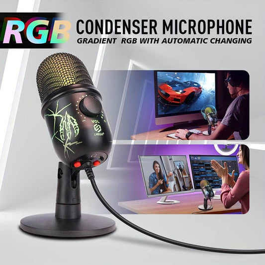 RGB Condenser Microphone with Noise Reduction - findify 2025