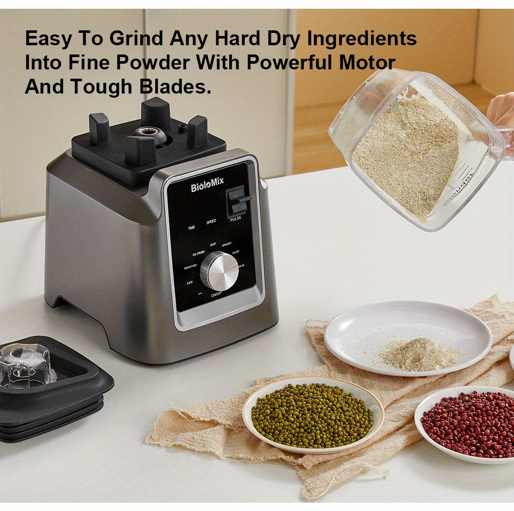 BioloMix 67.63oz Commercial Blender - Digital, BPA-Free, Automatic Program, Professional Mixer For Juicing, Food Processing, Ice Crushing, And Smoothie Making