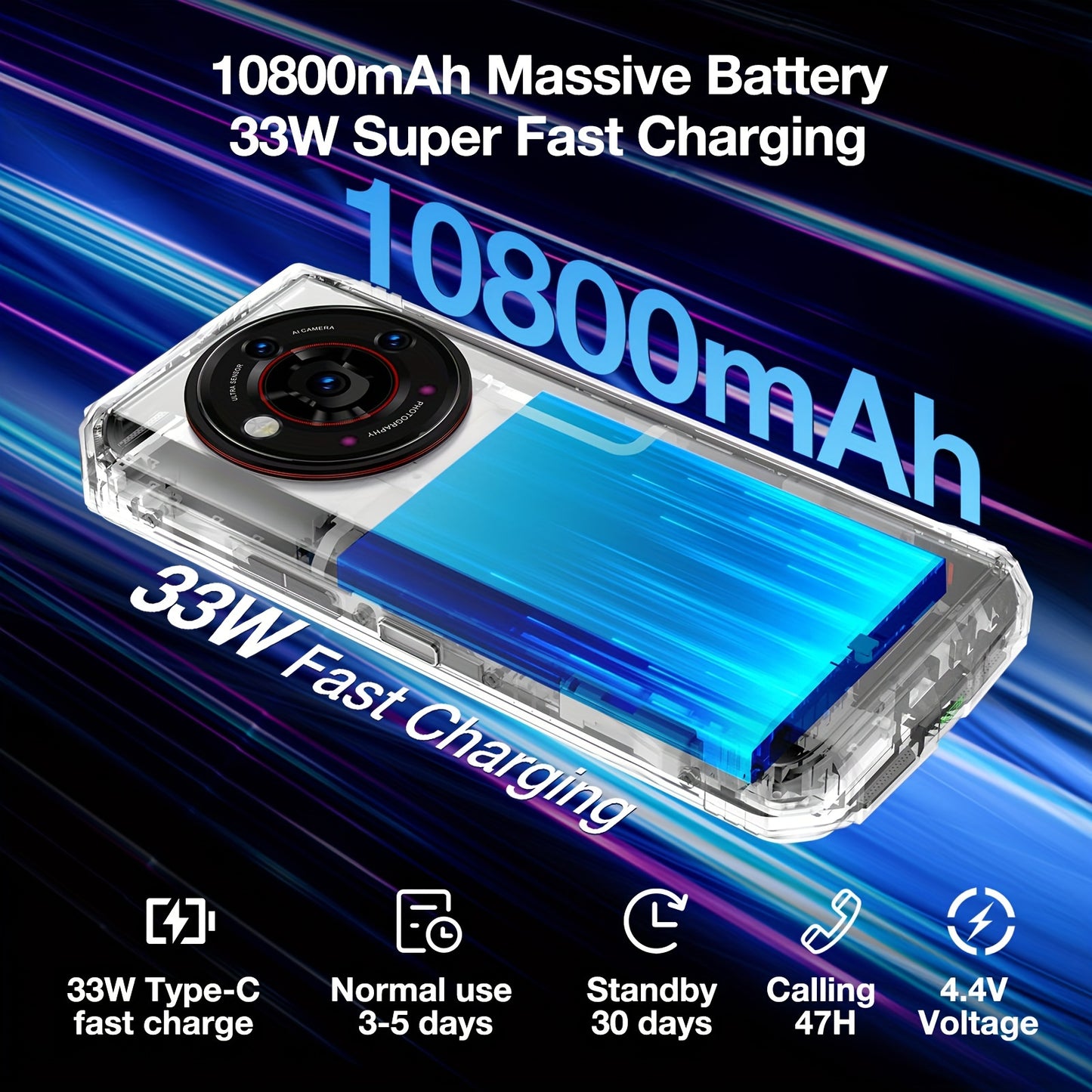 DOOGEE V30 PRO 5G Smartphone Unlocked, 32GB+512GB/2TB TF Dimensity 7050 Octa Core Android 13 Mobile Phones, 10800mAh, 200MP Main Camera Dual Sim Cell Phone/WiFi6/OTG/NFC