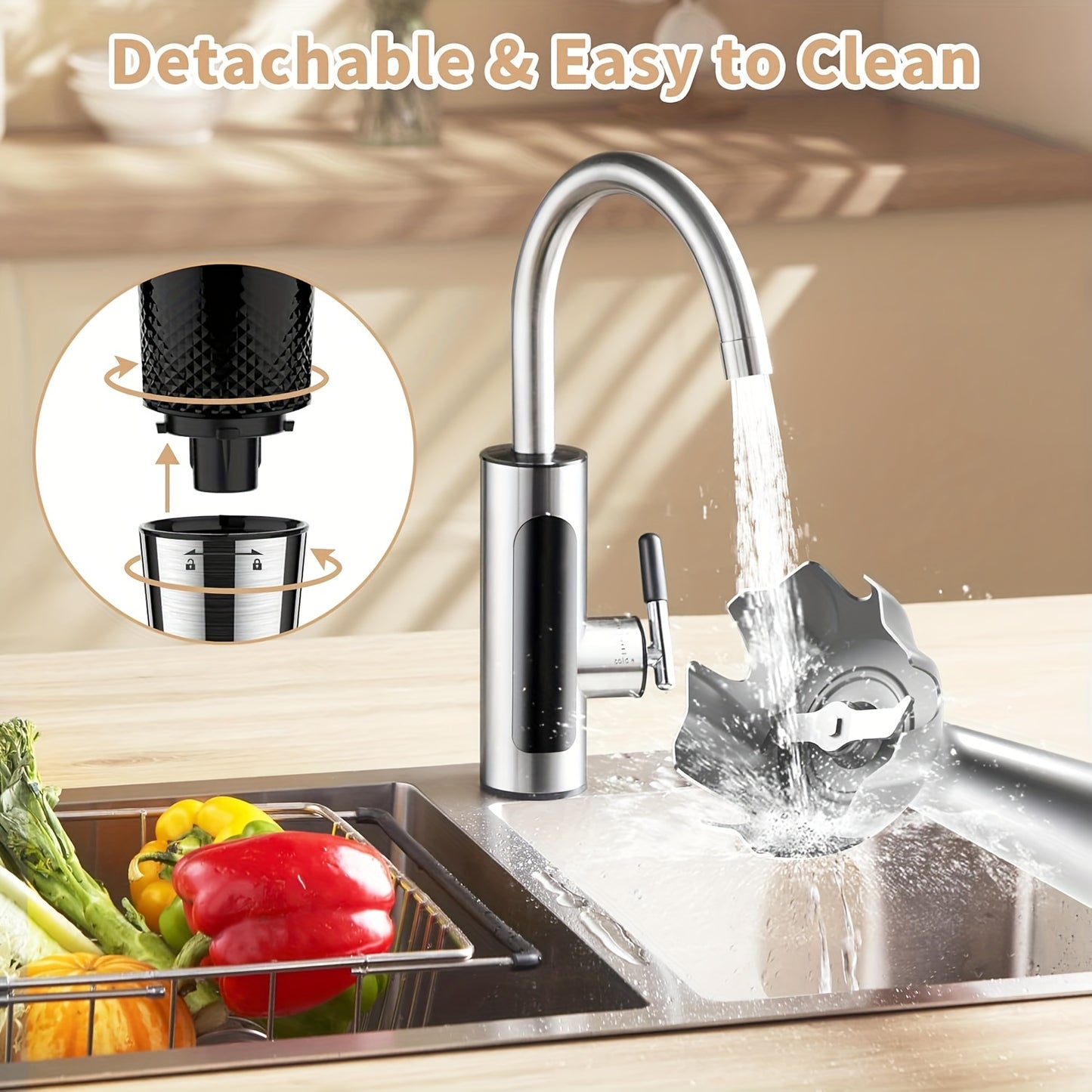 Cordless Immersion Blender, 4-in-1 Rechargeable Electric Hand Blender, 21-Speeds & 3-Angle Adjustable With 23.67oz Chopper, 23.67oz Beaker, Egg Whisk And Beater For Smoothies, Soup, Baby Food (Grey)