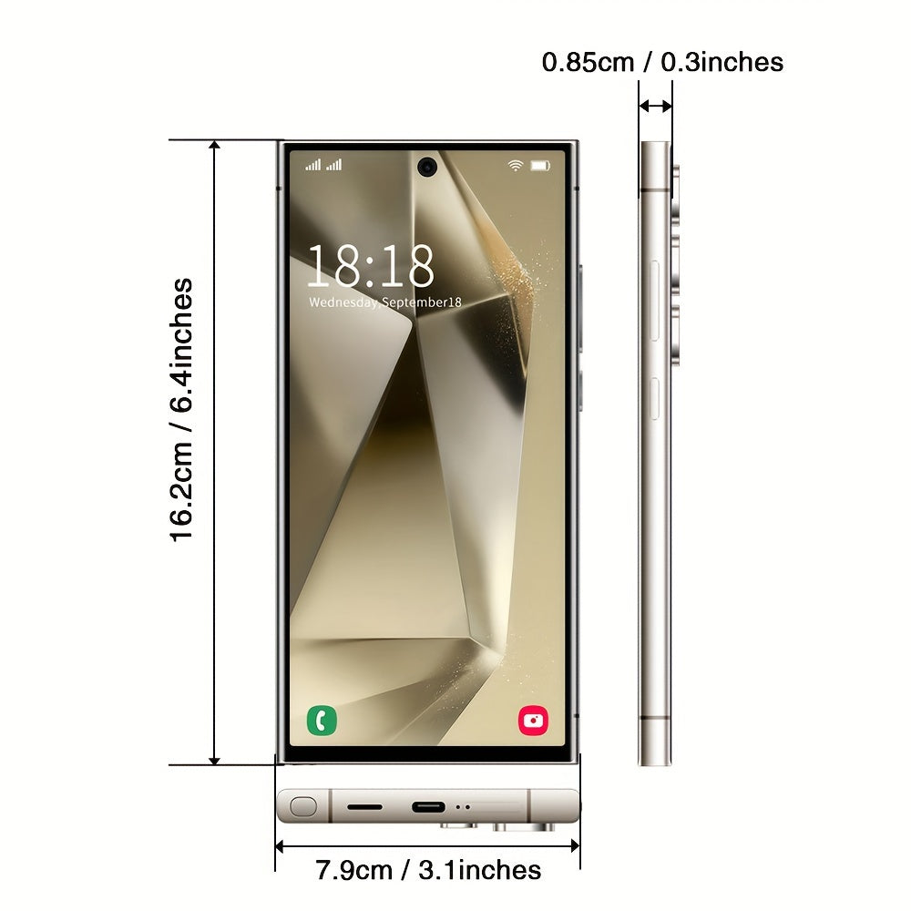 [Fast Arrival] 8GB+256GB Ultra Cell Phones Android 14 C24 Smartphone - 6.8" Gaming Display 5G Mobile Phone with 6800mAh Battery, Built-In Pen - Unlocked Gaming Smartphone