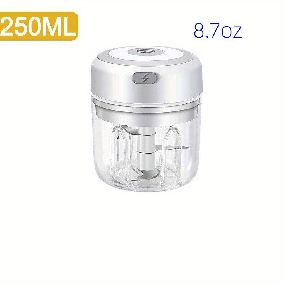 100/250ml USB Electric Mini Chopper - High-Performance Food Processor for Effortless Meat Grinding & Vegetable Crushing, Portable & Time-Saving Kitchen Companion