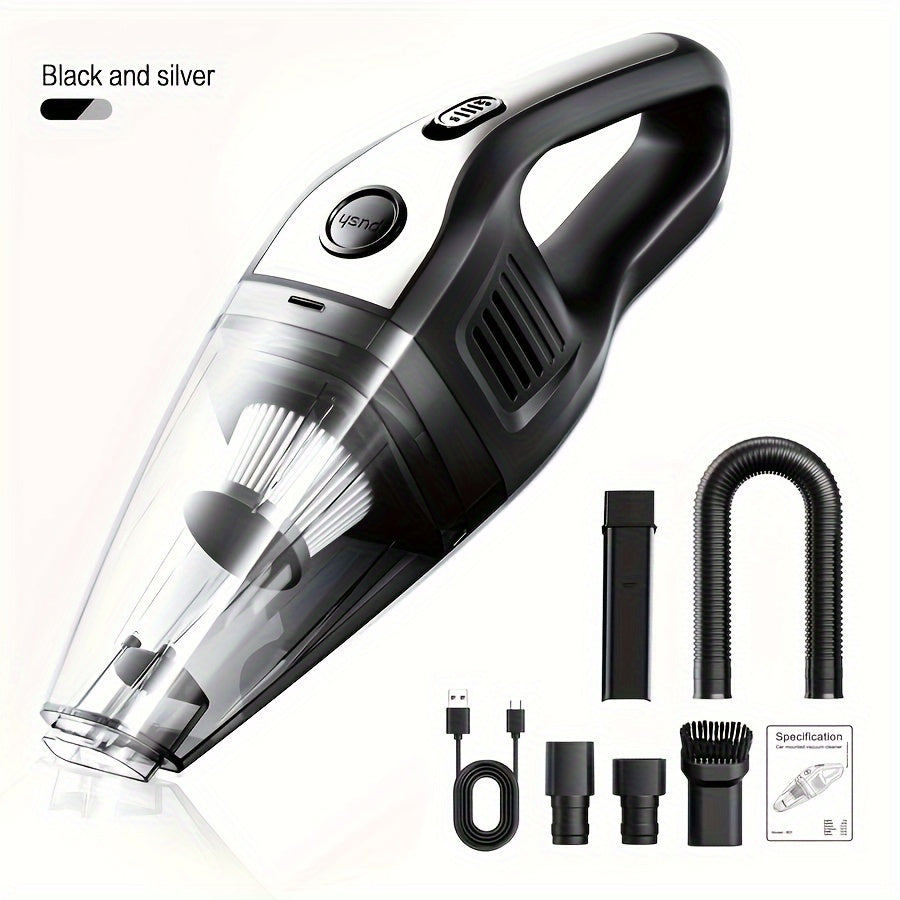 Portable Vacuum Cleaner Wireless Handheld Vacuum Cleaner For The Family Car, Powerful Suction USB Charging Mini Cleaning Vacuum Cleaner, Has A Variety Of Accessories, Suitable For The Car, Home, Office And Other Slit Tools