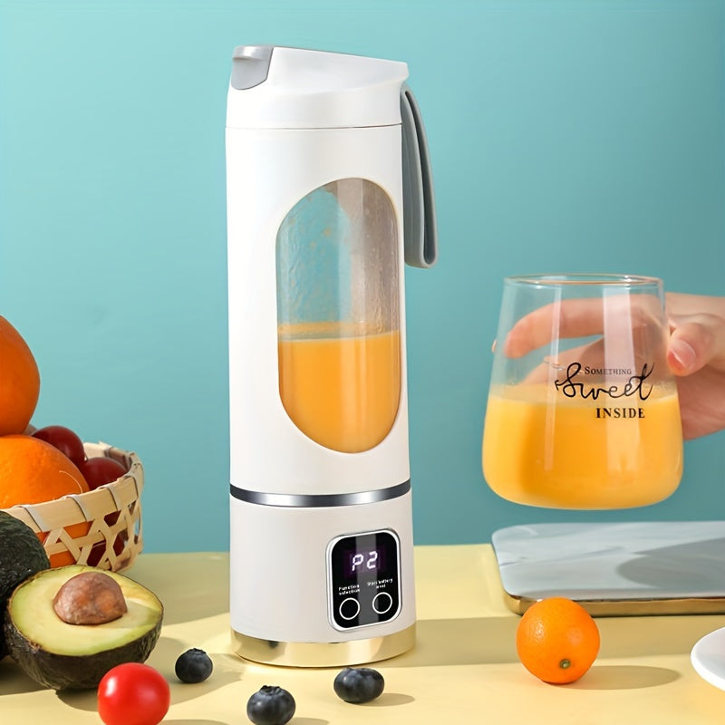 1500mAh Cord Travel Mini Juicer - Portable Citrus Juicers for Shakes and Smoothies - High-Speed Blender with 50W Power, Compact Size for Kitchen and On-The-Go Use