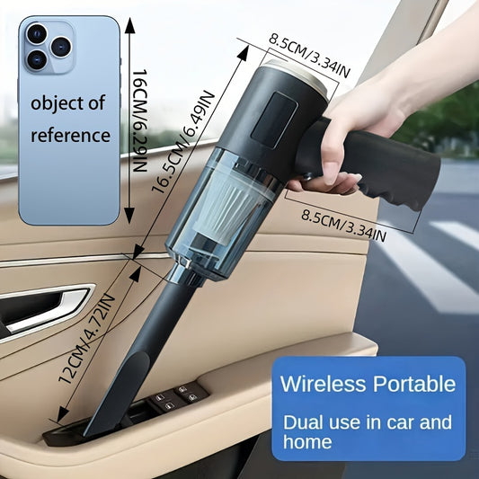 1PC Portable Home and Car Cleaning Vacuum Cleaner Mini Vacuum Cleaner Handheld Vacuum Cleaner Multi-functional Surface. Pet Hair and Hard Floor Friendly - Very Suitable for Home and Car Cleaning Wireless Car Vacuum Cleaner, C