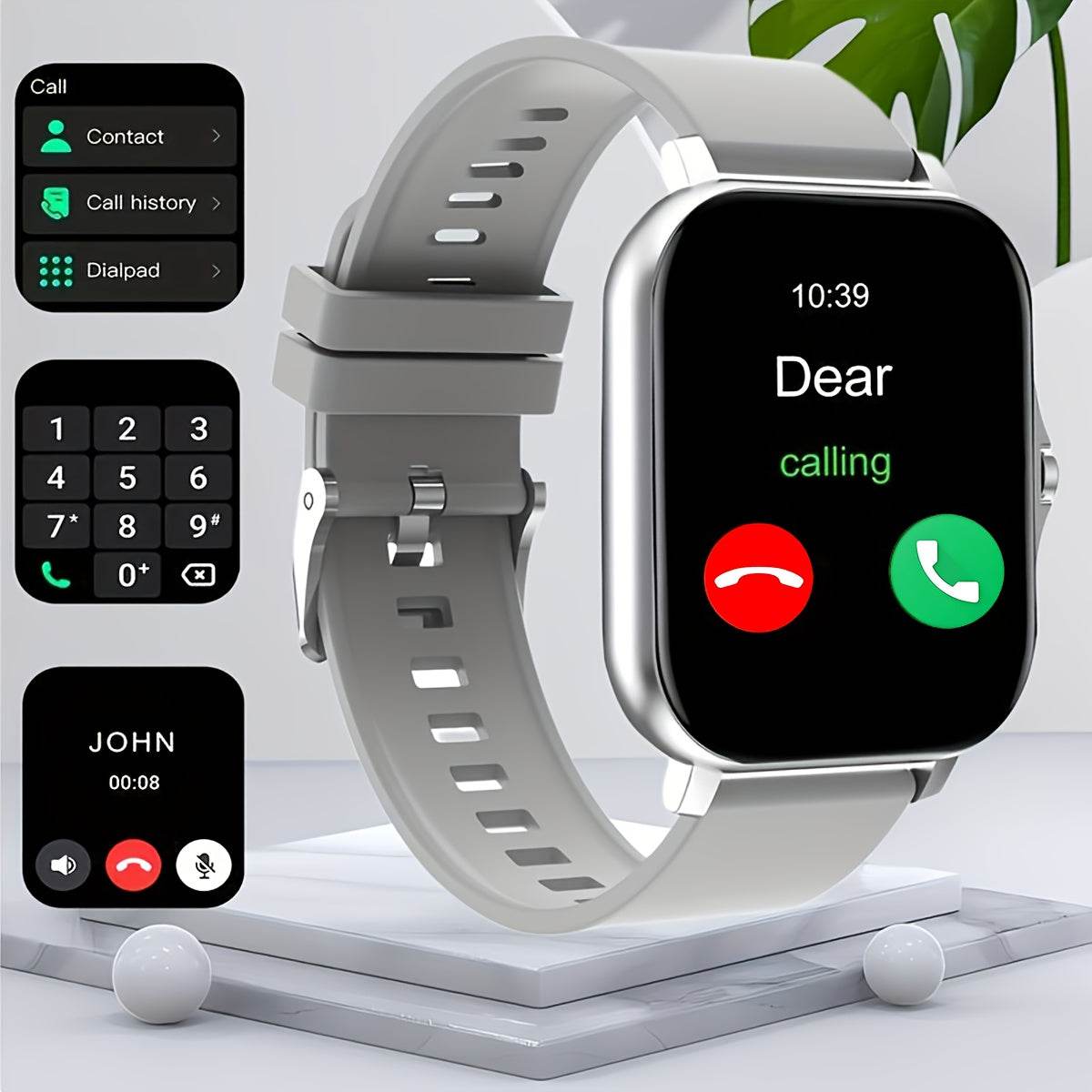 Zinc Alloy Smart Watch with Wireless Calls - findify 2025
