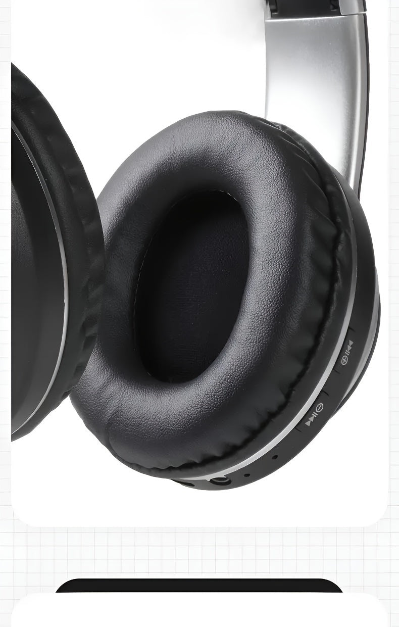 Wireless Noise Cancelling Headphones, Wireless Earbuds with Deep Bass, Lightweight Foldable Headphones with Built-in Microphone, for Work Laptops, Mobile Phones, On-head Gaming Headphones, Compatible with Android/iOS, Father'