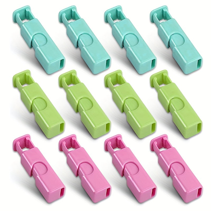 [Durable Bag Clips] 12pcs Multi-Color Easy Squeeze & Lock Bag Clips | Durable Plastic, Secure Seal for Various Bags, Perfect for Bread & Snacks, Kitchen Organization Must-Have