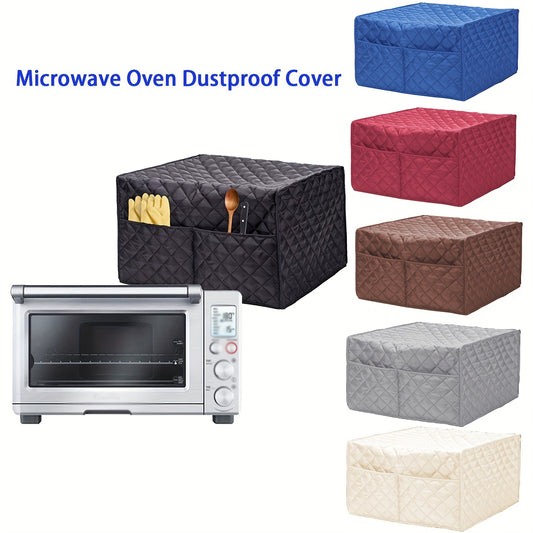 1pc Dustproof Convection Toaster Oven Cover with 2 Accessory Pockets - Protects Stand Smart Oven, Toaster Oven, Small Kitchen Appliances, Mixer, Coffee Maker, and Toaster Machine - Easy Storage and Cleaning