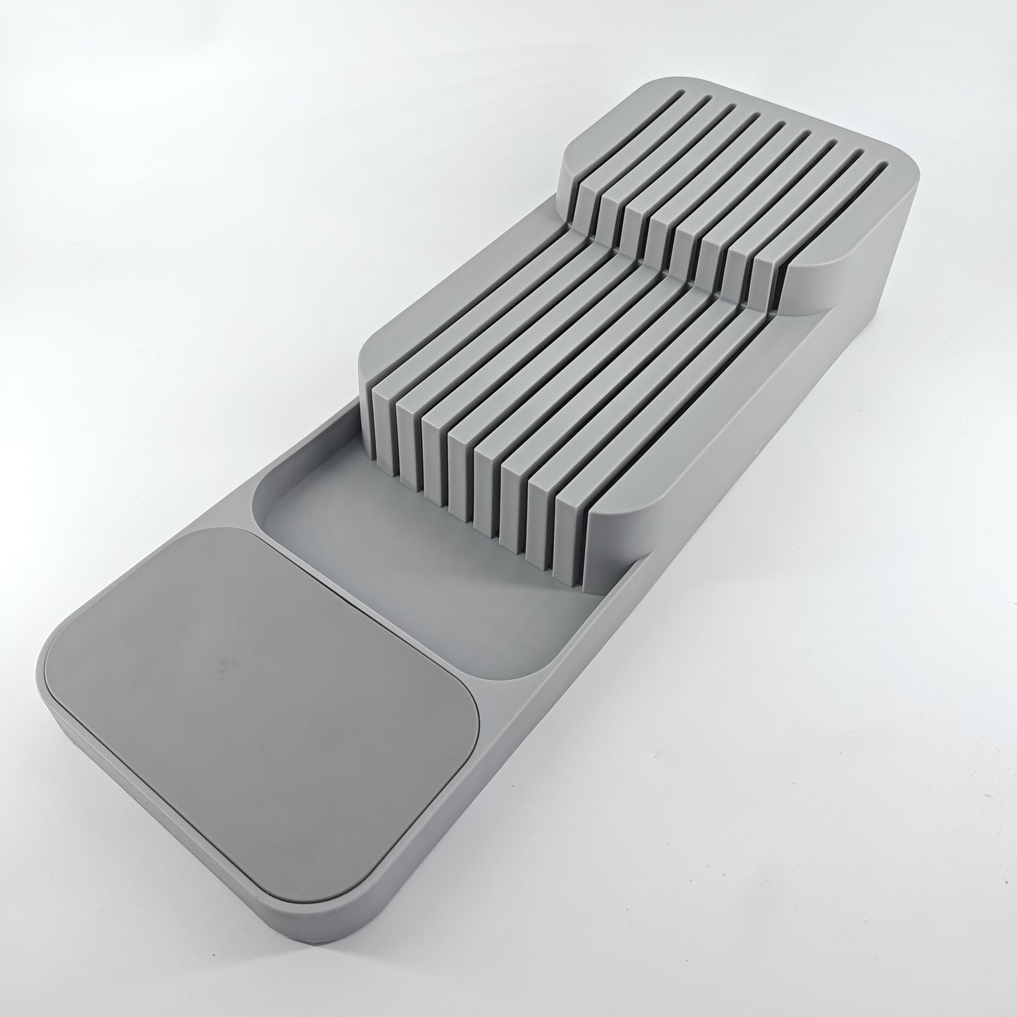 1pc Kitchen Drawer Organizer Tray For Knives, Knife Block, Knife Holder, Drawer Storage Box For Knife, Drawer Organizer Insert, Holds 9 Knives, Kitchen Accessories