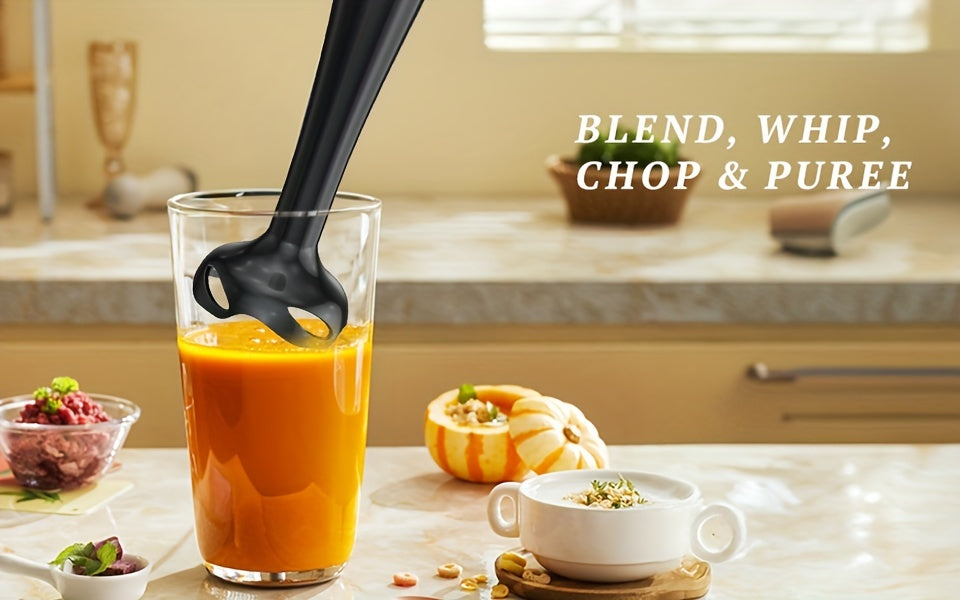 400W 2-Speed Lalayuan Powerful Handheld Blender - 304 Stainless Steel Blades Portable Stick Mixer - Electric Immersion Blender with Detachable Base