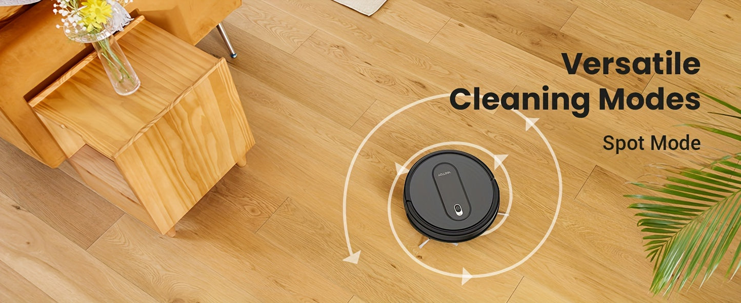 Vactidy Nimble T6 Robot Vacuum Cleaner, Strong Suction, Automatic Self-Charging Robotic Vacuum, WiFi/Alexa/App/SiRi/Remote Control Robotic Vacuum, 7.35cm Thin, Ideal for Pet Hair, Carpet, Hard Floor