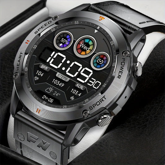 Lige Smart Watch for Men (Answer/Dial Calls) 1.39'' HD Touchscreen Smart watch 400mAh Battery 120 Sports Modes Alarm Clock Music/Camera Control 2 Straps Fitness Watch for Android Phones and iPhone Compatible