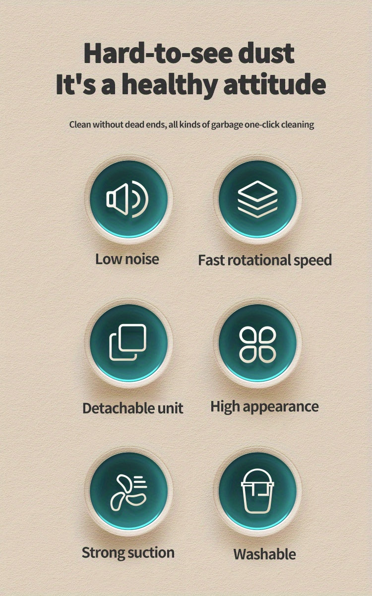 [Super Strong] Mini Car Mounted Vacuum Cleaner - High-Power, Dual-Purpose, Portable - For Sedan, Small Spaces