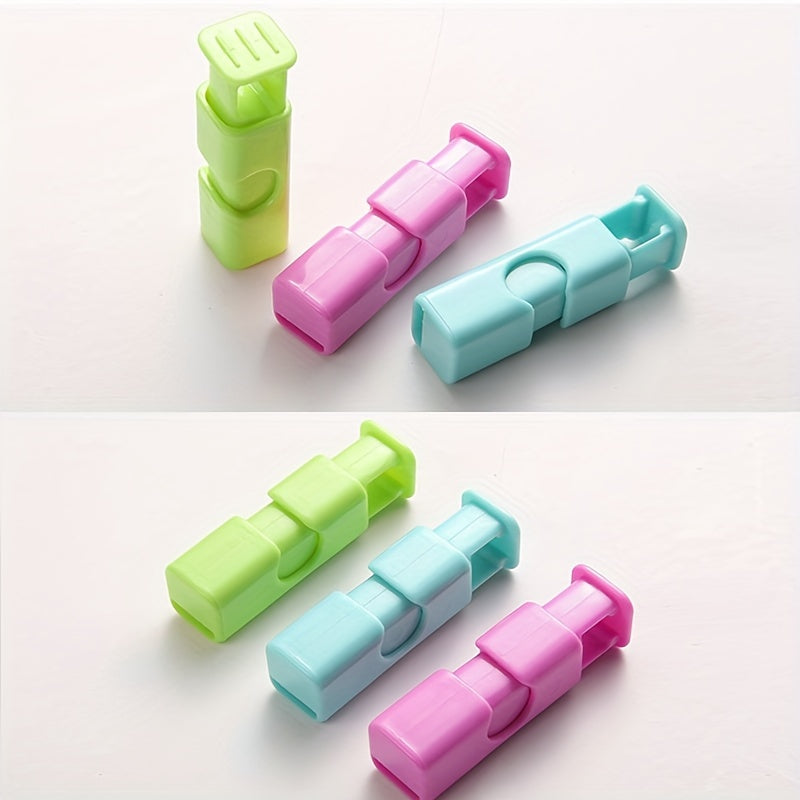 [Durable Bag Clips] 12pcs Multi-Color Easy Squeeze & Lock Bag Clips | Durable Plastic, Secure Seal for Various Bags, Perfect for Bread & Snacks, Kitchen Organization Must-Have