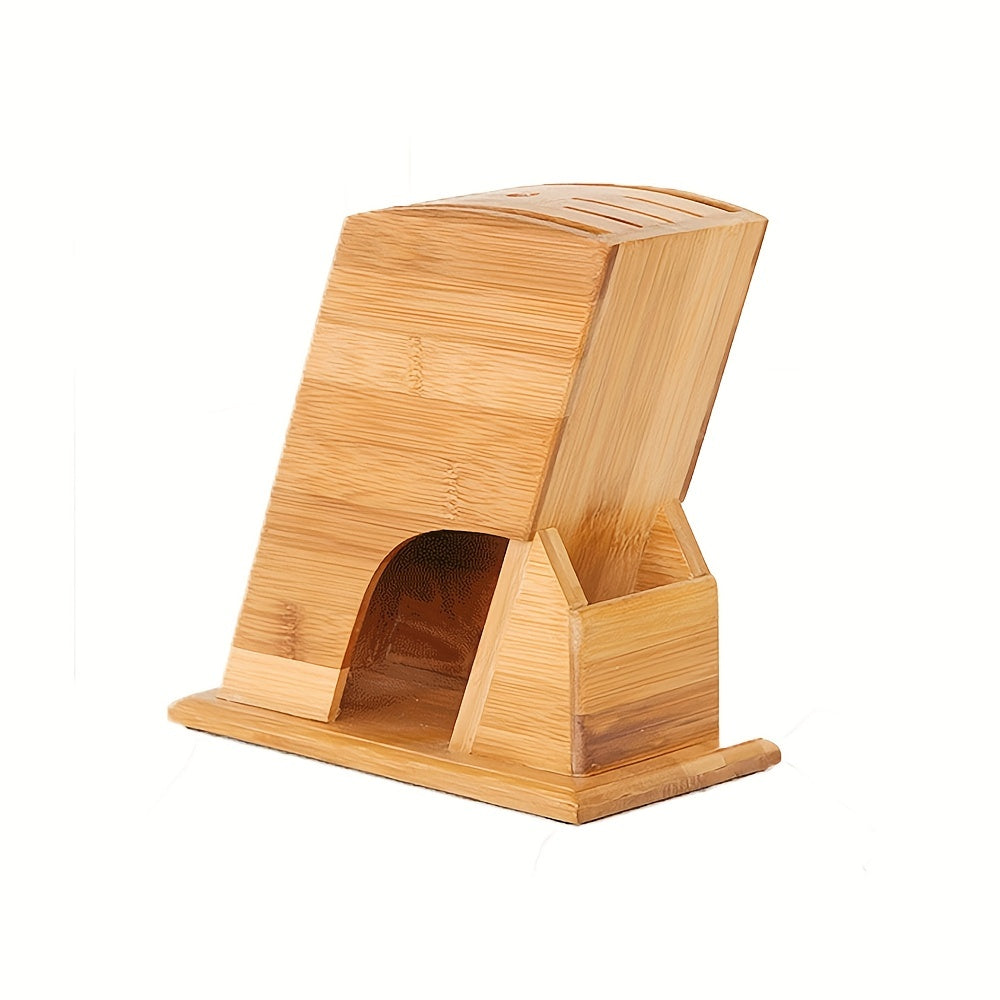 1pc Knife Storage Rack, Simple Bamboo Storage Rack, Kitchen Knife And Scissors Storage Rack, Chopsticks Storage Rack, Kitchen Supplies