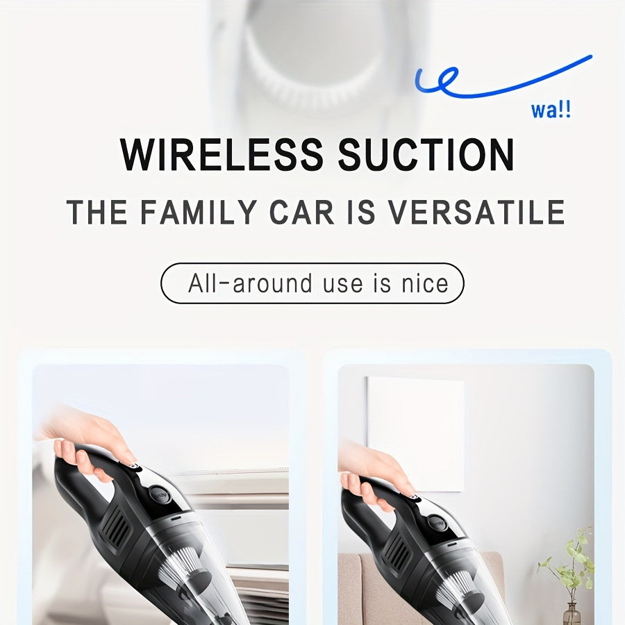 Portable Vacuum Cleaner Wireless Handheld Vacuum Cleaner For The Family Car, Powerful Suction USB Charging Mini Cleaning Vacuum Cleaner, Has A Variety Of Accessories, Suitable For The Car, Home, Office And Other Slit Tools