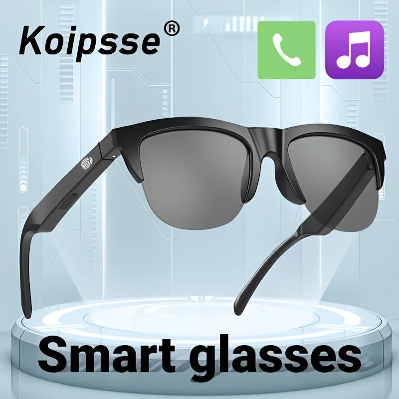 Smart Wireless 5.3 Eyeglass headphones with microphone, blue light blocking and stereo sound - perfect for cycling, driving, fishing and travelling | Free calling compatible with all mobile phones A Christmas gift for mum or