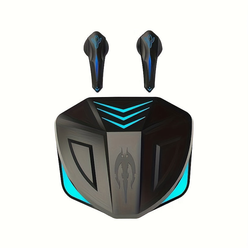 Wireless Headphones 5.3, Wireless Gaming Headphones with Microphone, Semi-Open Headphones, Low Latency, Noise Reduction, Media Control, Compatible with Mobile Phones, Rechargeable Lithium Polymer Battery