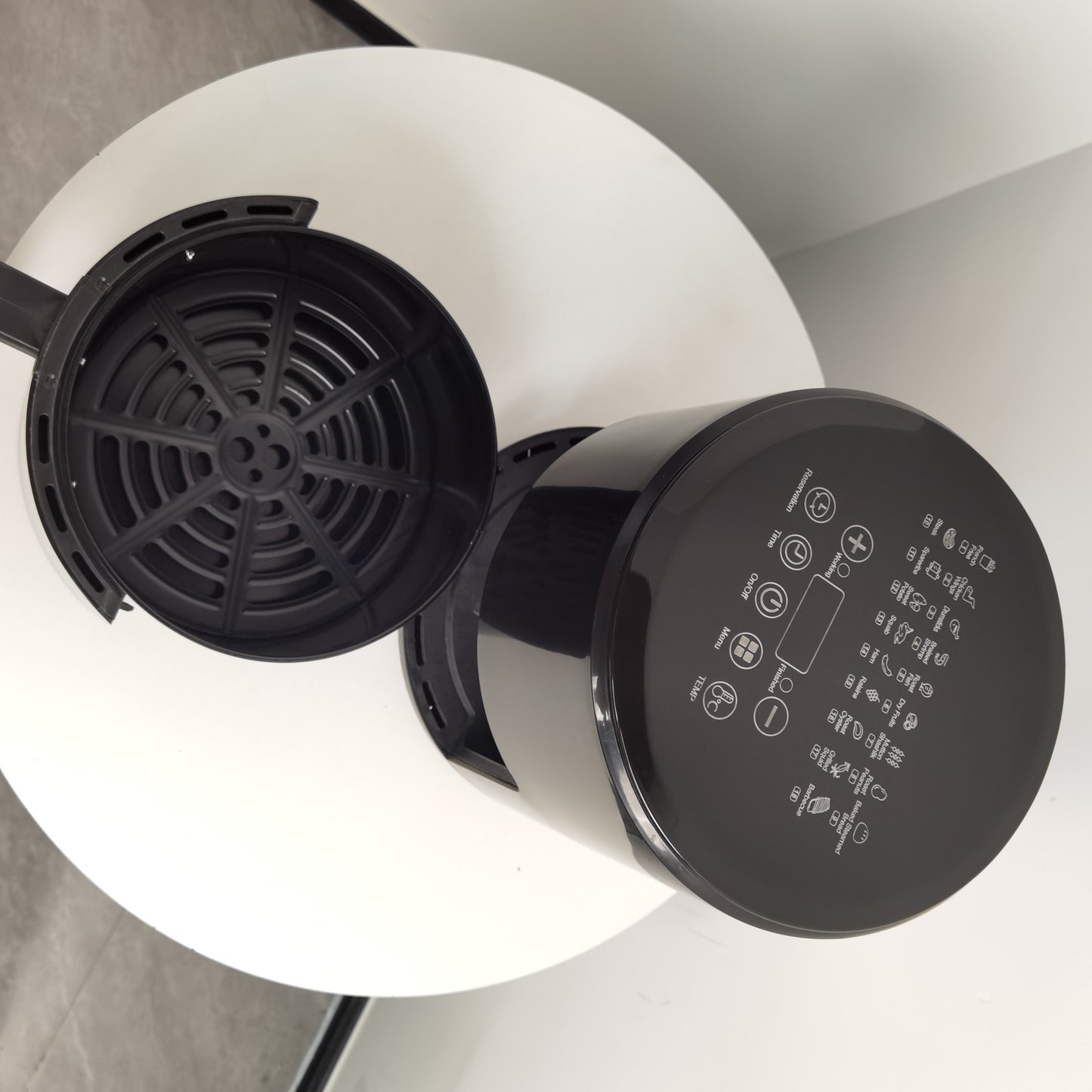 Air Fryer With Smart Cooking Program, Large Capacity Multifunctional Electric Fryer, Household Electronic Touch Control Multifunctional Air Fryer, Kitchen Appliances