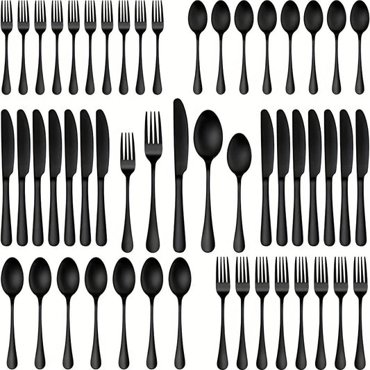 [30pcs Silverware Set Durable] 30pcs silverware set for 6 people, high-end stainless steel tableware set, mirror polished, durable household kitchen tableware set, including fork, knife and spoon set, dishwasher safe cleaning