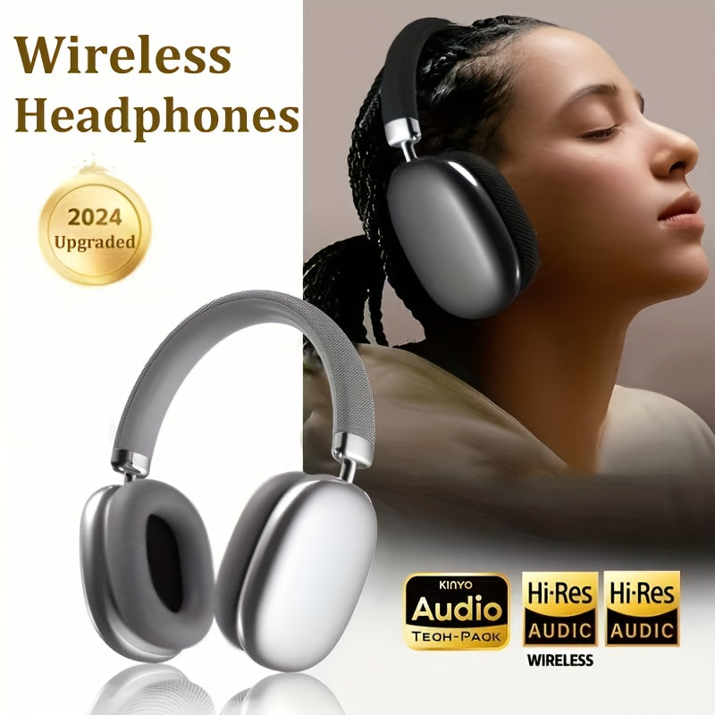 HIFI Stereo Wireless Headphones - Over-ear Lightweight Immersive Audio With Microphone For Gaming, Computers, Home Office Phones