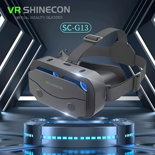 SC-G13 2024 Model Passive 3D Virtual Reality Glasses, HD Blu-ray Compatible, Fits 4.7-6 Inch Android & iOS Phones, Immersive Gaming & Movie Experience, Acrylic Body, No Battery Included